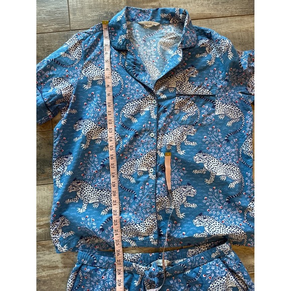 PRINTFRESH SHORT SLEEVE BAGHEERA PAJAMA SET L BLUE/ INK - Picture 7 of 10